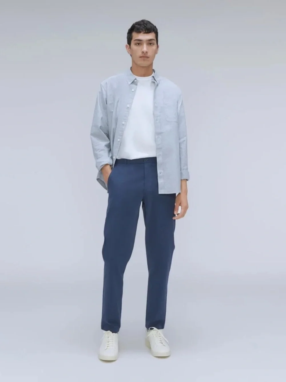 Everlane The Performance Chino Uniform Insignia Blue 34x32 Slim Fit NWOT
